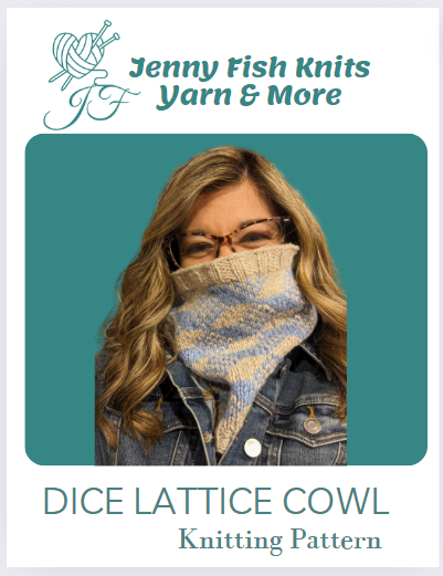 Dice Lattice Cowl Knitting Pattern Digital Download