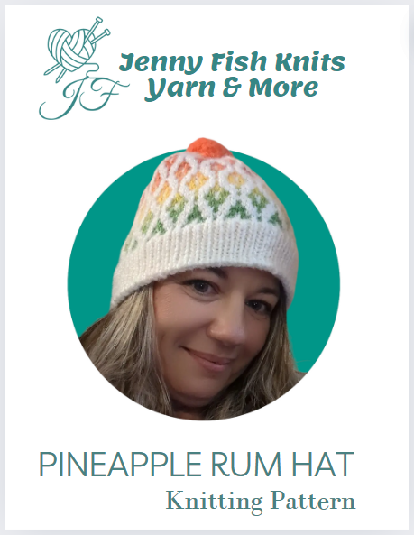 Pineapple Rum Hat Knitting Pattern Digital Download PDF